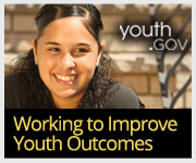 Badge for youth.gov: Working to Improve Youth Outcomes