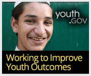 Badge for youth.gov: Working to Improve Youth Outcomes