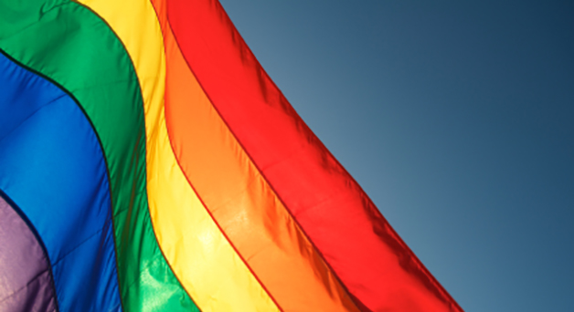 Rainbow-colored flag