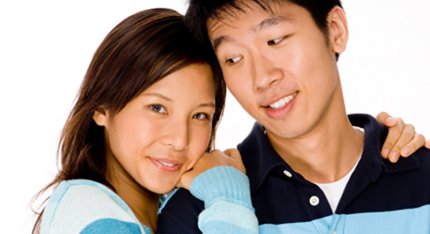 Image of a teen boy and a teen girl