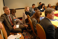 Summit participants attend a break out session