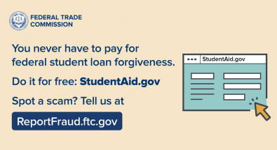 You never have to pay for federal student loan forgiveness. Do it for free at StudentAid.gov