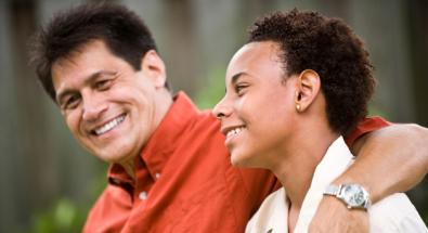Adult mentoring a youth