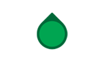 Green medium single circle