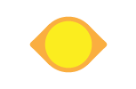 Large yellow single circle